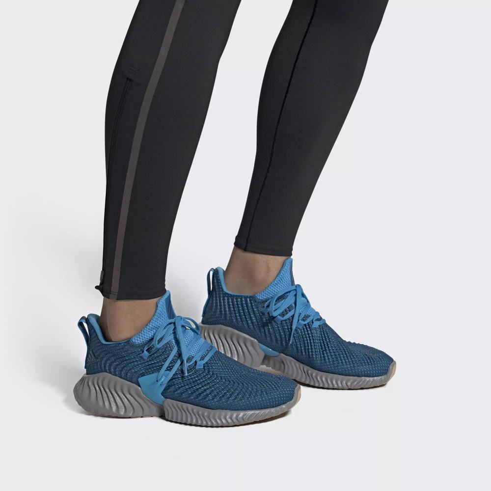 Adidas Alphabounce Instinct Tenis Para Correr Azules Para Hombre (MX-53351)